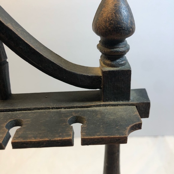 Vintage Faux Wood Collectable Spoon Holder , holds 20 Spoons - Picture 7 of 11